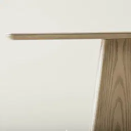 Dunstan Medium Brown Veneer Console Table with Calacatta Viola Sintered Stone Top