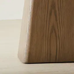 Dunstan Medium Brown Veneer Console Table with Calacatta Viola Sintered Stone Top