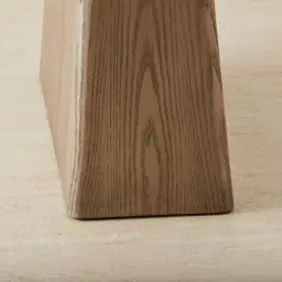 Dunstan Medium Brown Veneer Console Table with Calacatta Viola Sintered Stone Top