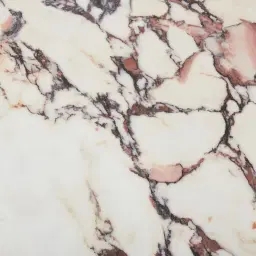 Dunstan Amber Brown Veneer Rectangular Dining Table with Calacatta Viola Sintered Stone Top - 240x120cm