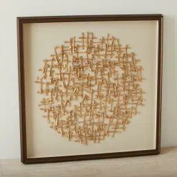 Axis Dolomite Shadow Box with Antique Brown Frame