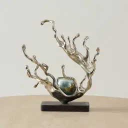 Nickel Sculpture Votive II - Granite Base