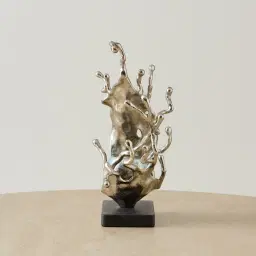 Nickel Sculpture Votive II - Granite Base