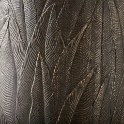 Maliyah Black and Gold Fibre Clay Tall Planter - Set of 2