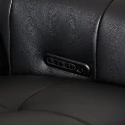 Kensley Black Leather 3-Seater Dual Electric Recliner