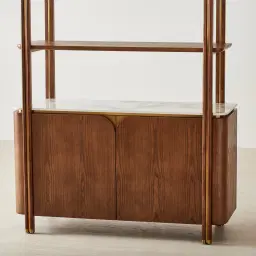 Portobello Toffee Brown Ash Veneer Shelf