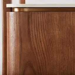 Portobello Toffee Brown Ash Veneer Shelf