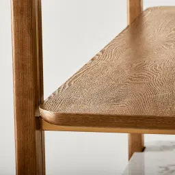 Portobello Toffee Brown Ash Veneer Shelf