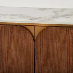 Portobello Toffee Brown Ash Veneer Shelf