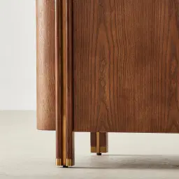 Portobello Toffee Brown Ash Veneer Shelf