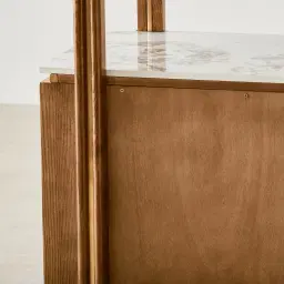 Portobello Toffee Brown Ash Veneer Shelf