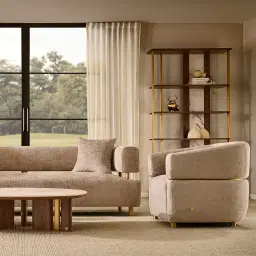 Sir Lionell Walnut Veneer Shelf