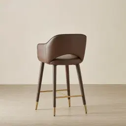 Adrianna Tuscan Brown Vegan Leather 67cm Counter Stool