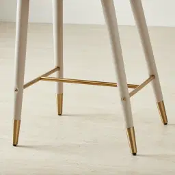 Adrianna Glacier Grey Vegan Leather 67cm Counter Stool