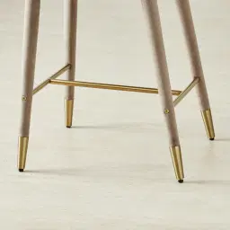 Adrianna Beige Velvet 67cm Counter Stool