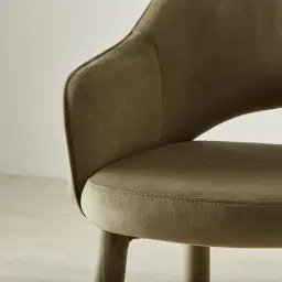 Adrianna Olive Green Velvet 67cm Counter Stool