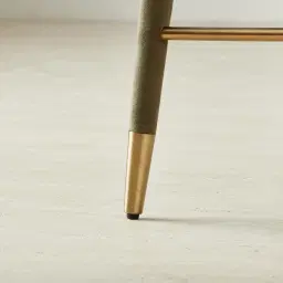 Adrianna Olive Green Velvet 67cm Counter Stool