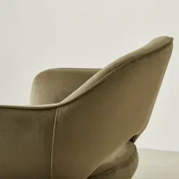 Adrianna Olive Green Velvet 67cm Counter Stool