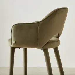 Adrianna Olive Green Velvet 67cm Counter Stool