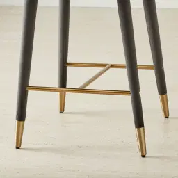 Adrianna Charcoal Velvet 67cm Counter Stool