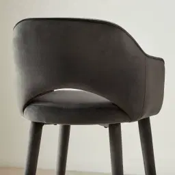 Adrianna Charcoal Velvet 67cm Counter Stool