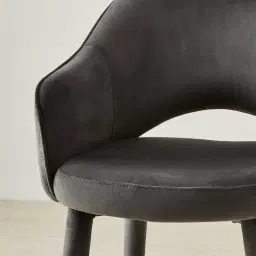 Adrianna Charcoal Velvet 67cm Counter Stool