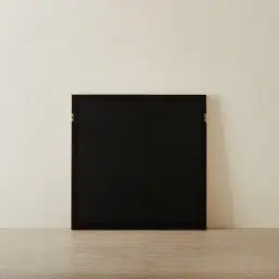 Verla Paper Pulp Shadow Box with Oak Color Frame