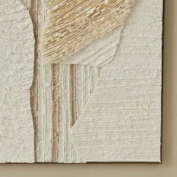 Trixie Paper Pulp Shadow Box with Light Brown Frame