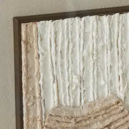 Trixie Paper Pulp Shadow Box with Light Brown Frame