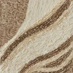 Fita Paper Pulp Shadow Box with Light Brown Frame