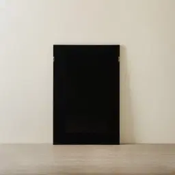 Fita Paper Pulp Shadow Box with Light Brown Frame