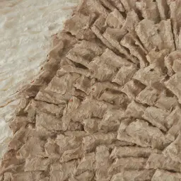 Fita Paper Pulp Shadow Box with Light Brown Frame