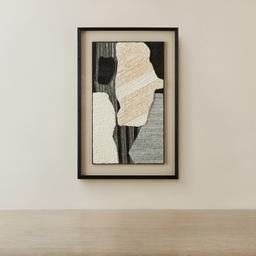 Kazan Paper Pulp Shadow Box with Black Frame