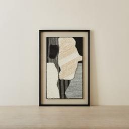 Kazan Paper Pulp Shadow Box with Black Frame