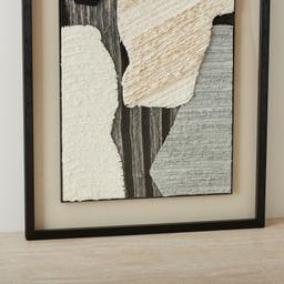 Kazan Paper Pulp Shadow Box with Black Frame