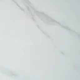 Archie Black Wooden 6-Drawer Dresser with White Sintered Stone Top