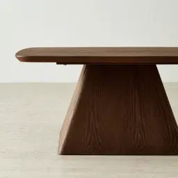 Dunstan Amber Brown Veneer High Coffee Table