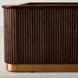 San Pierre Ebony Brown Ash Veneer King Bed