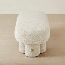 Estelle Stone Cream Ottoman