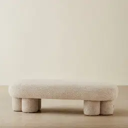 Estelle Mid Beige Ottoman