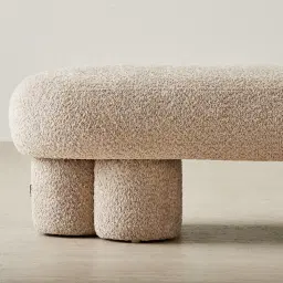 Estelle Mid Beige Ottoman