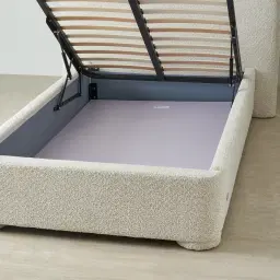 Poppy Stone Cream King Single Bed