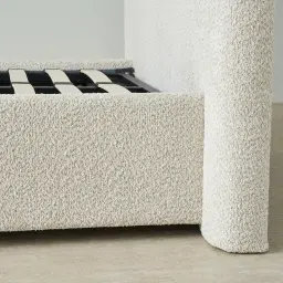 Poppy Stone Cream King Single Bed