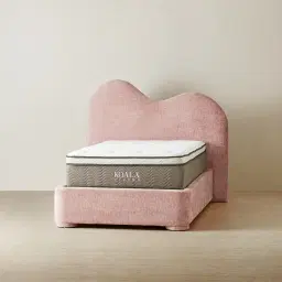 Poppy Dusty Pink Chenille Fabric King Single Bed