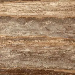 Monolith Natural Silver-Grey Travertine Dining Table