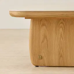 Sierra Light Wood Coffee Table - Sintered Stone Top