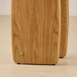 Sierra Light Wood Side Table - Sintered Stone Top