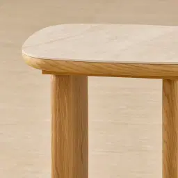 Sierra Light Wood Side Table - Sintered Stone Top