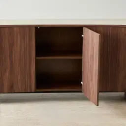 Sierra Walnut Brown Sideboard - Sintered Stone Top