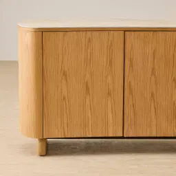 Sierra Light Wood Sideboard - Sintered Stone Top